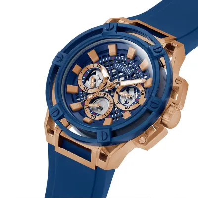GUESS Matrix Collection Analog Rose Gold Dial Men's Watch
